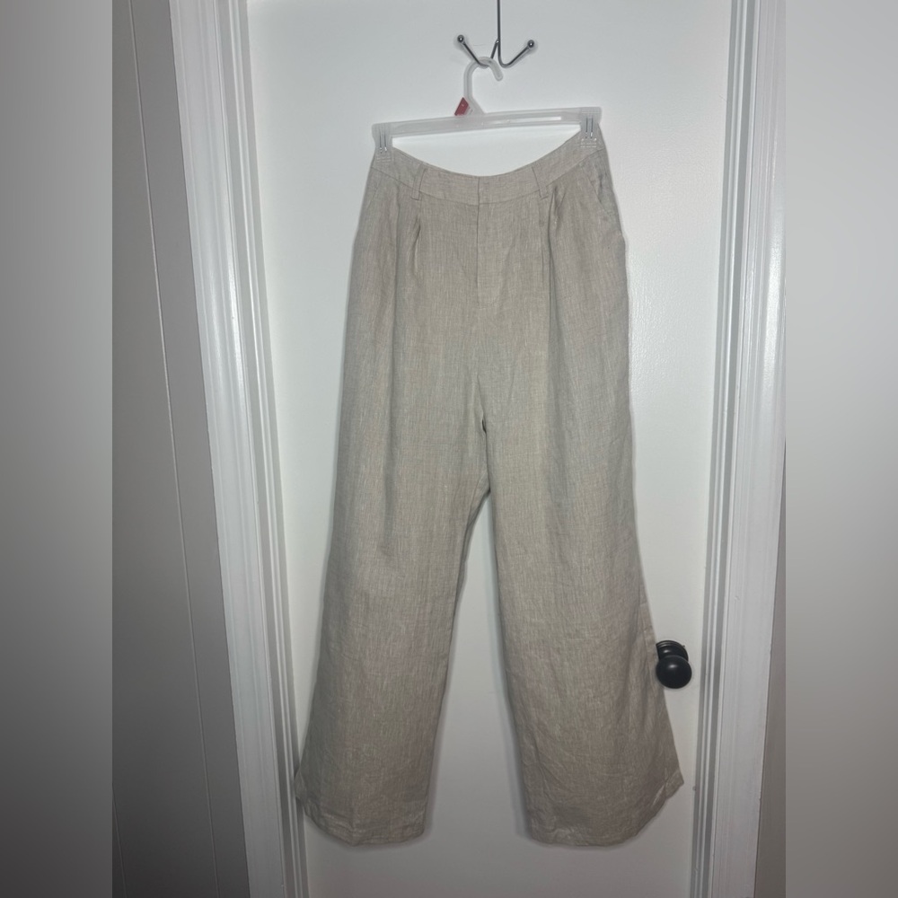 DISSH Cream Wide Leg Pants